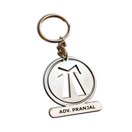 Personalized Lawyer Stainless Steel Keychain
