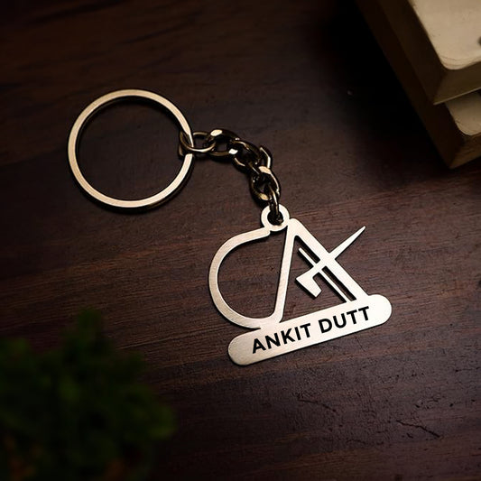 Personalized CA Stainless Steel Keychain