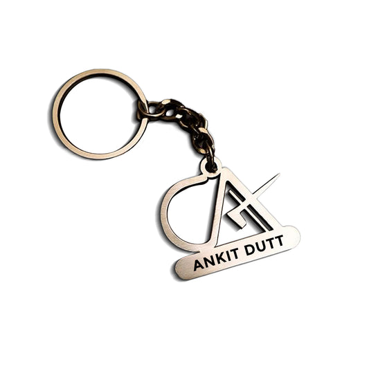 Personalized CA Stainless Steel Keychain