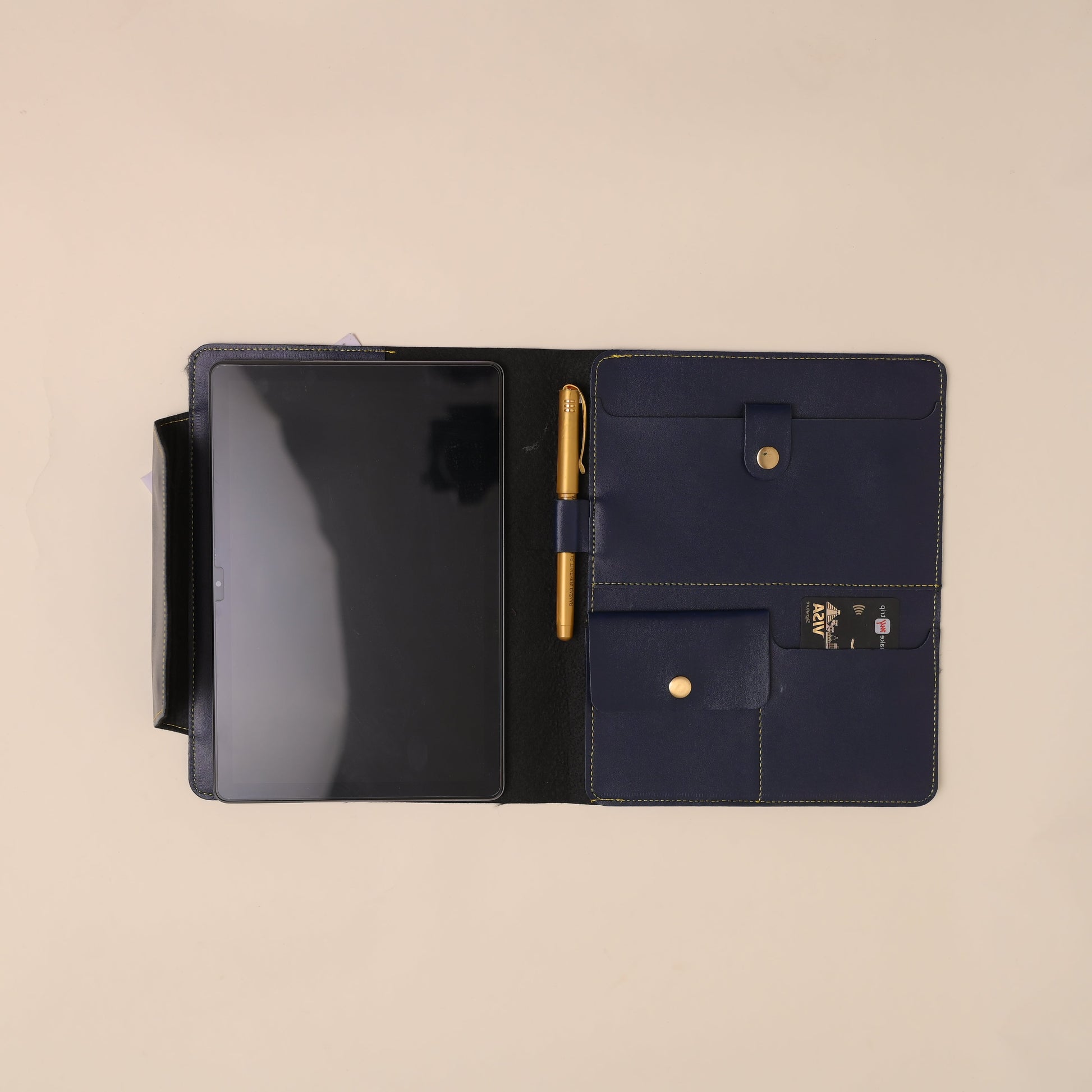 Personalised Office Folder in Navy Blue