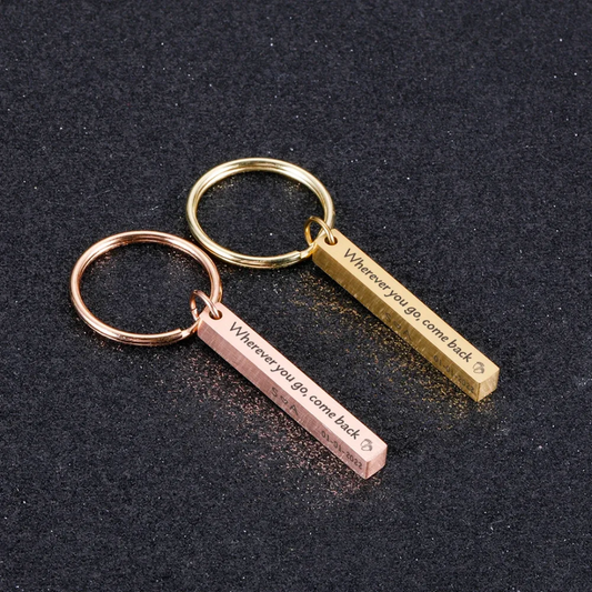 Personalized Pendant Keychain