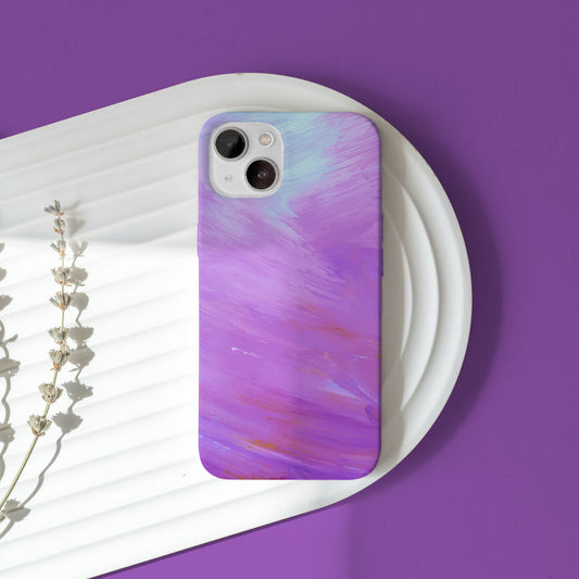 Purple iPhone 14 Customized Printed Phone Cover