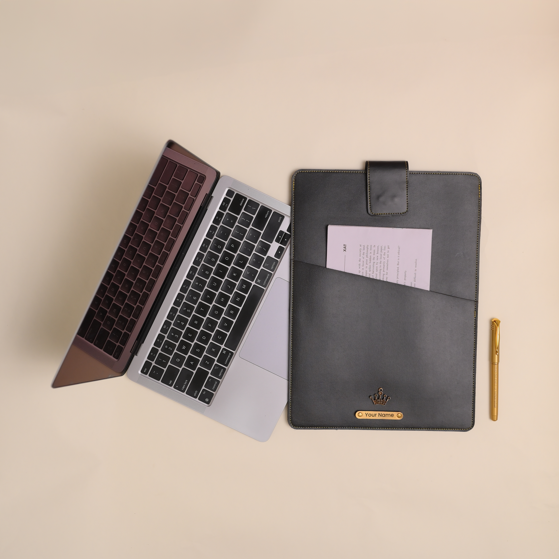 Personalized Office Laptop Sleeve Black