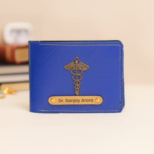 Personalised Men Wallet Royal Blue