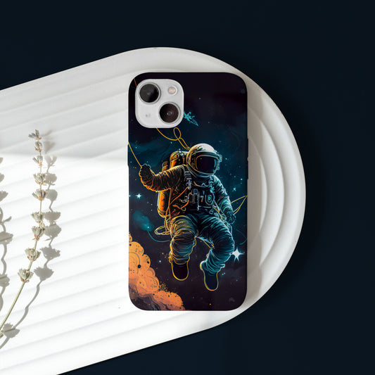 Astronaut iPhone 14 Plus Customized Printed Phone Cover