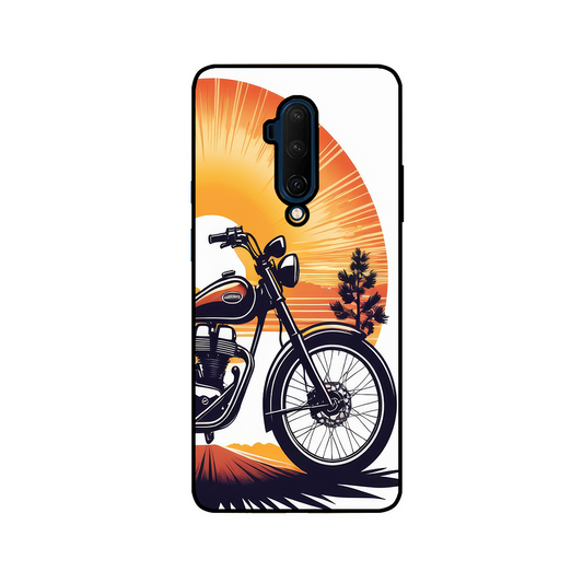 Bike in Sunrise One Plus 7T Pro Phone Cover