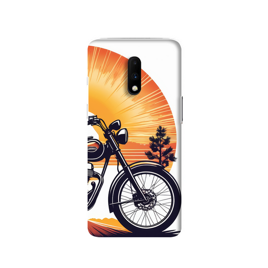 Bike in Sunrise One Plus 7 Phone Cover