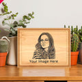Personalized Wooden Face Engraved Frame