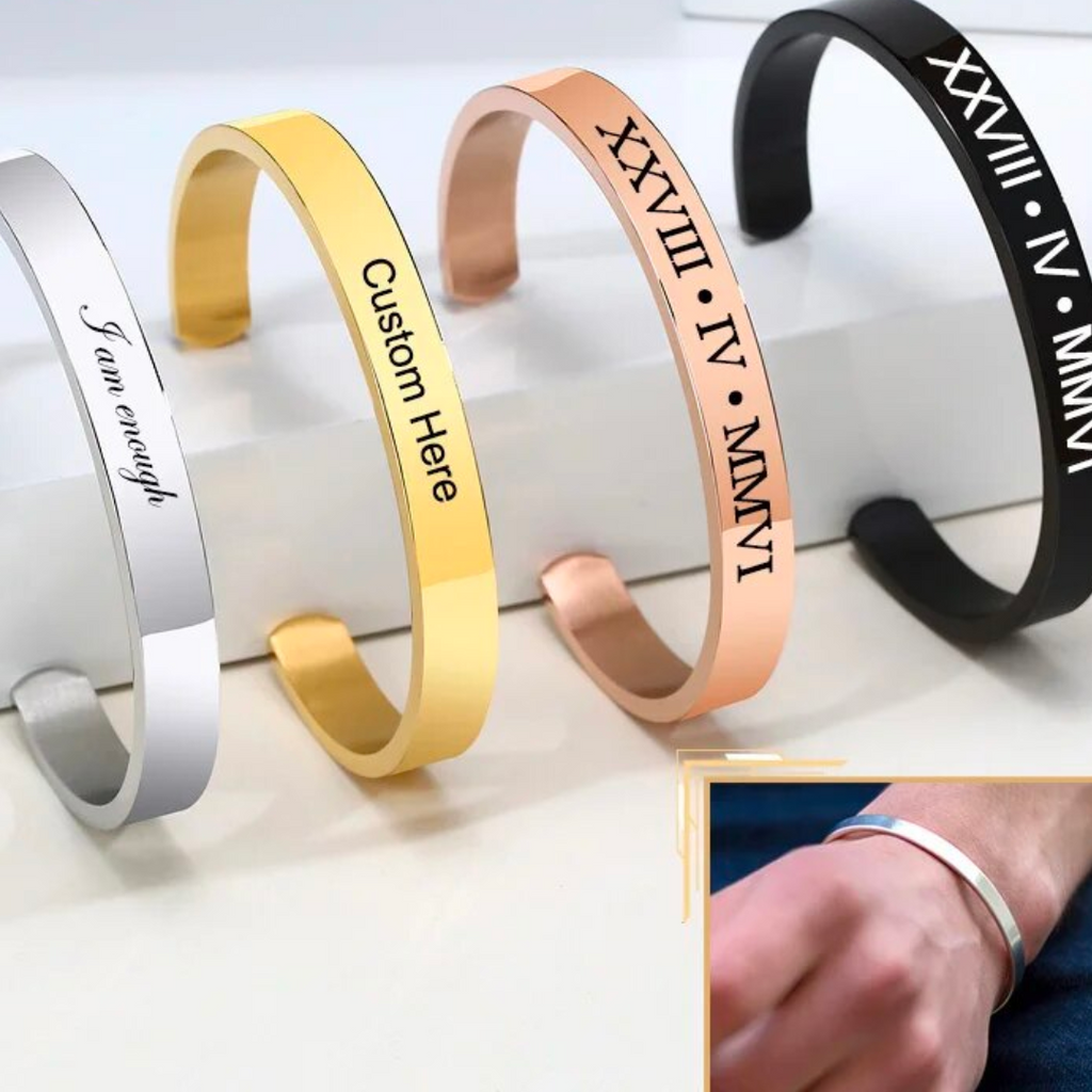 Personalised Handcuff Bracelet