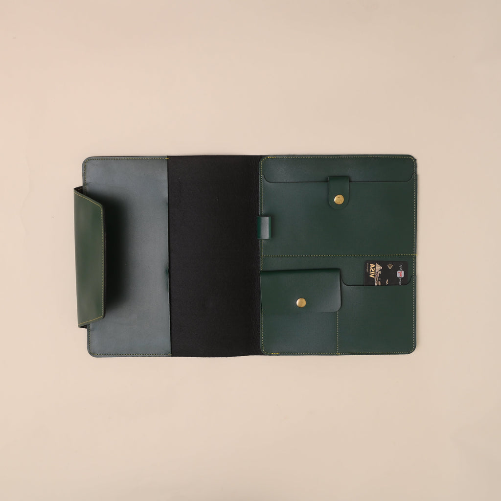 Personalised Office Folder in Green