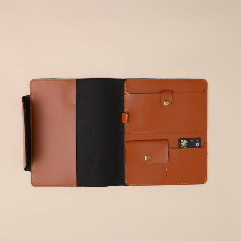 Personalised Office Folder in Tan