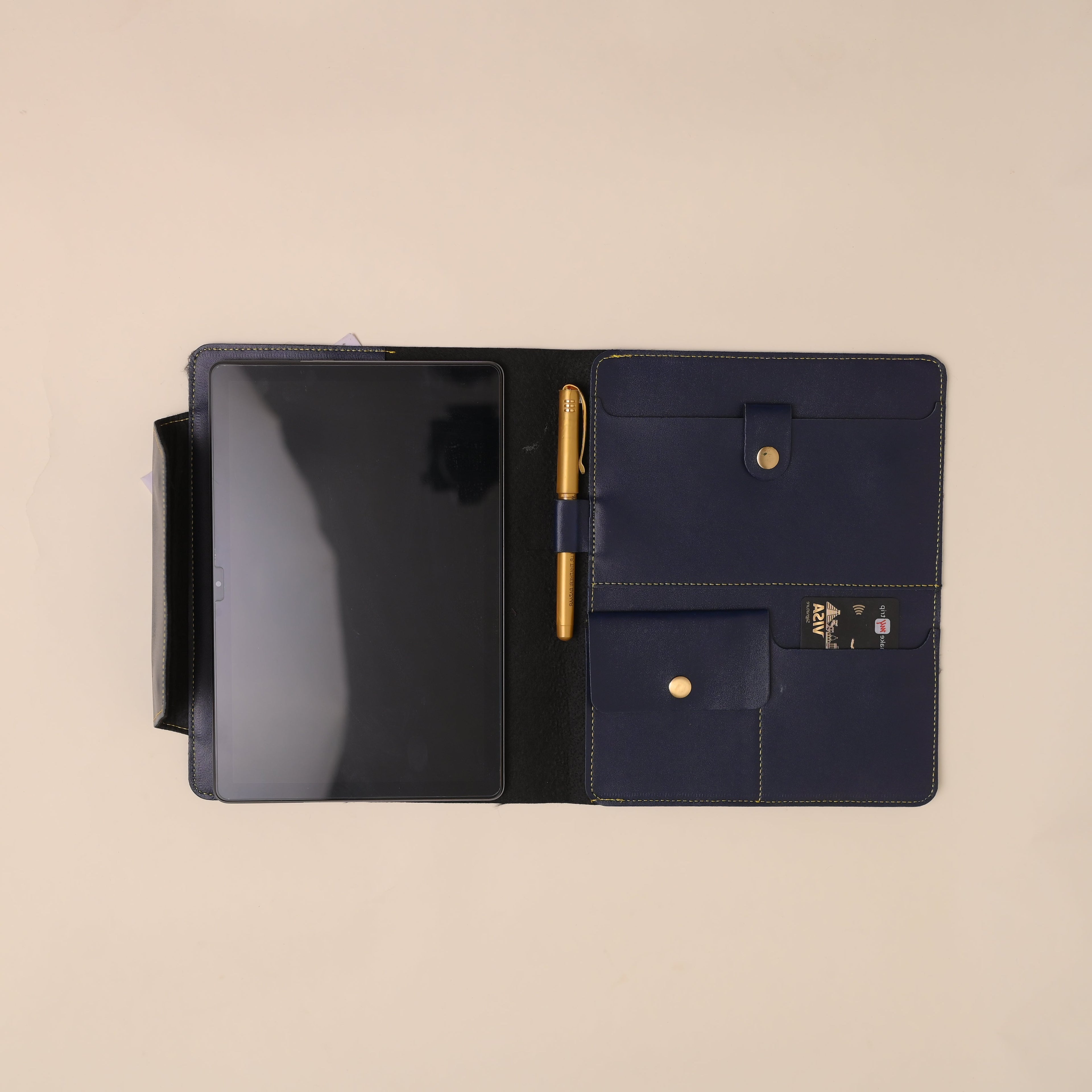Personalised Office Folder in Navy Blue