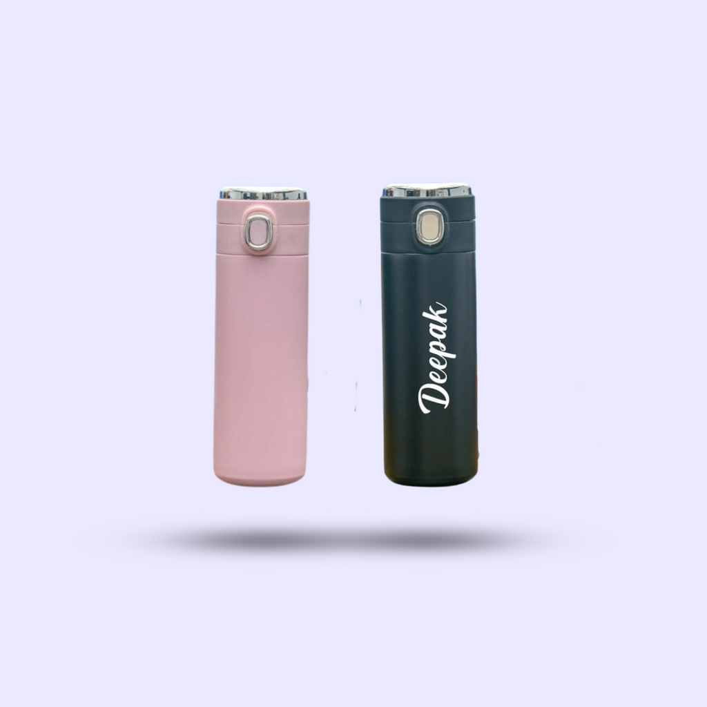 Personalised Mini Temperature Bottle With Vaccum Cup