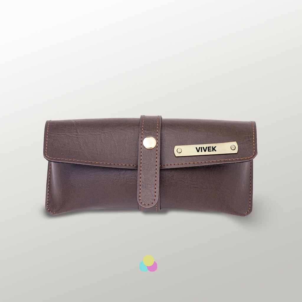 Personalised Leather Goggle Case - Premium Textured Crafted