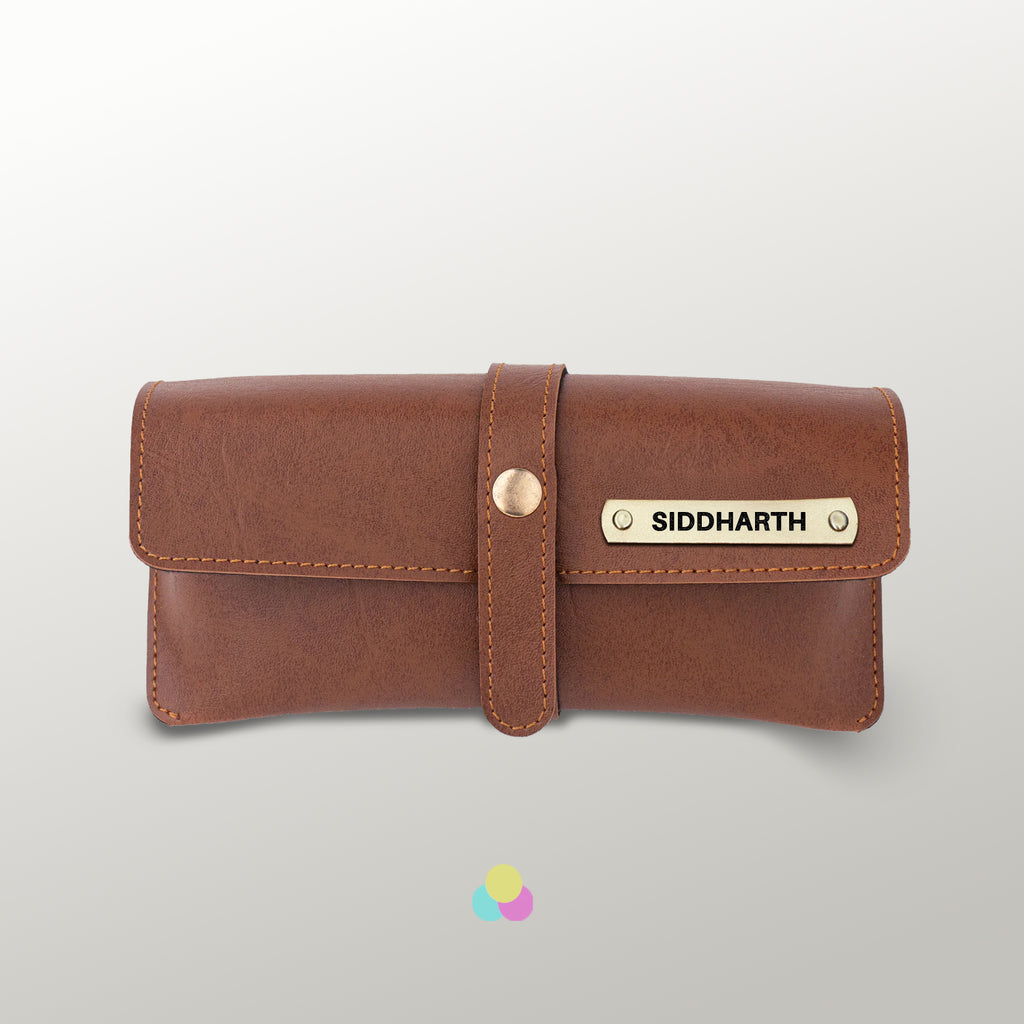 Personalised Leather Goggle Case - Premium Textured Crafted