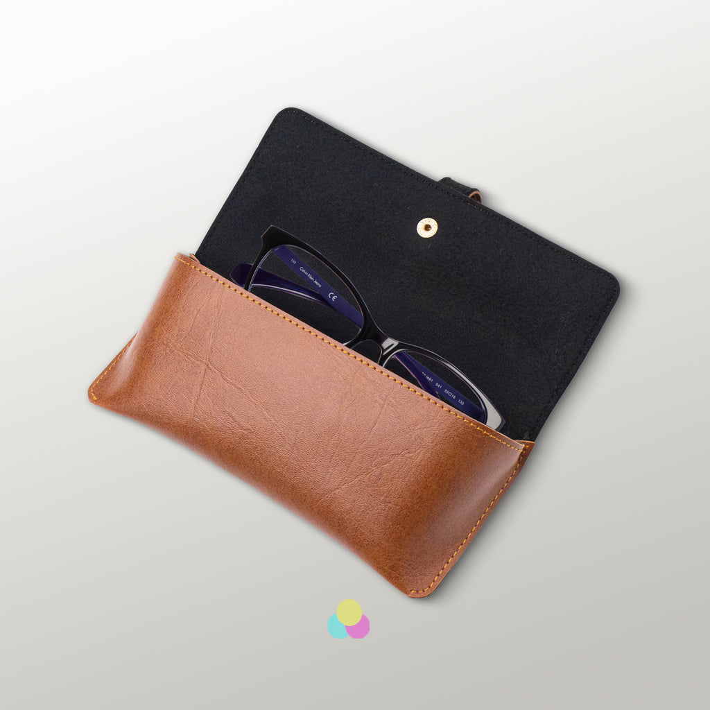 Personalised Leather Goggle Case - Premium Textured Crafted