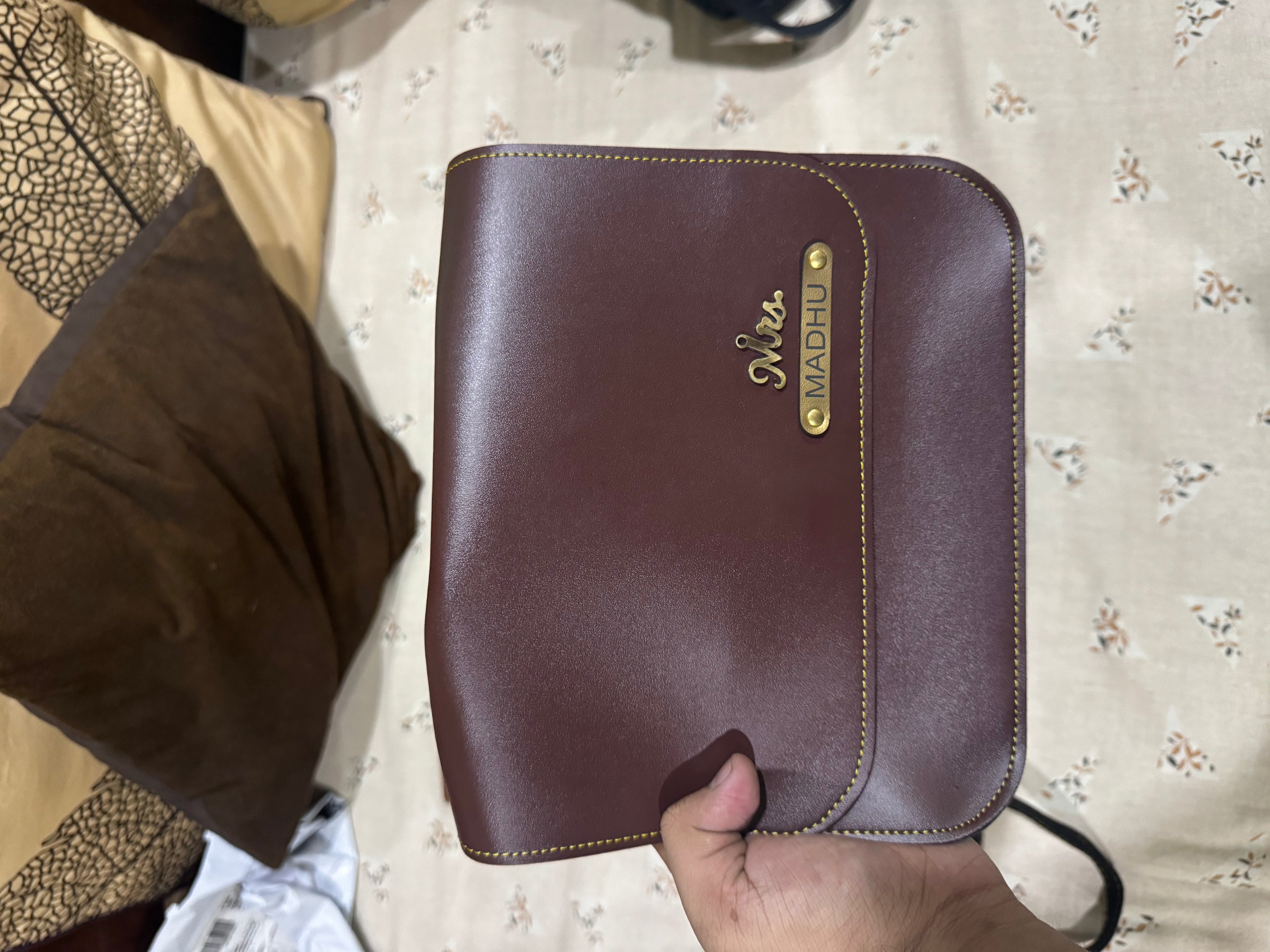 Personalized Leather Sling Bag for Women