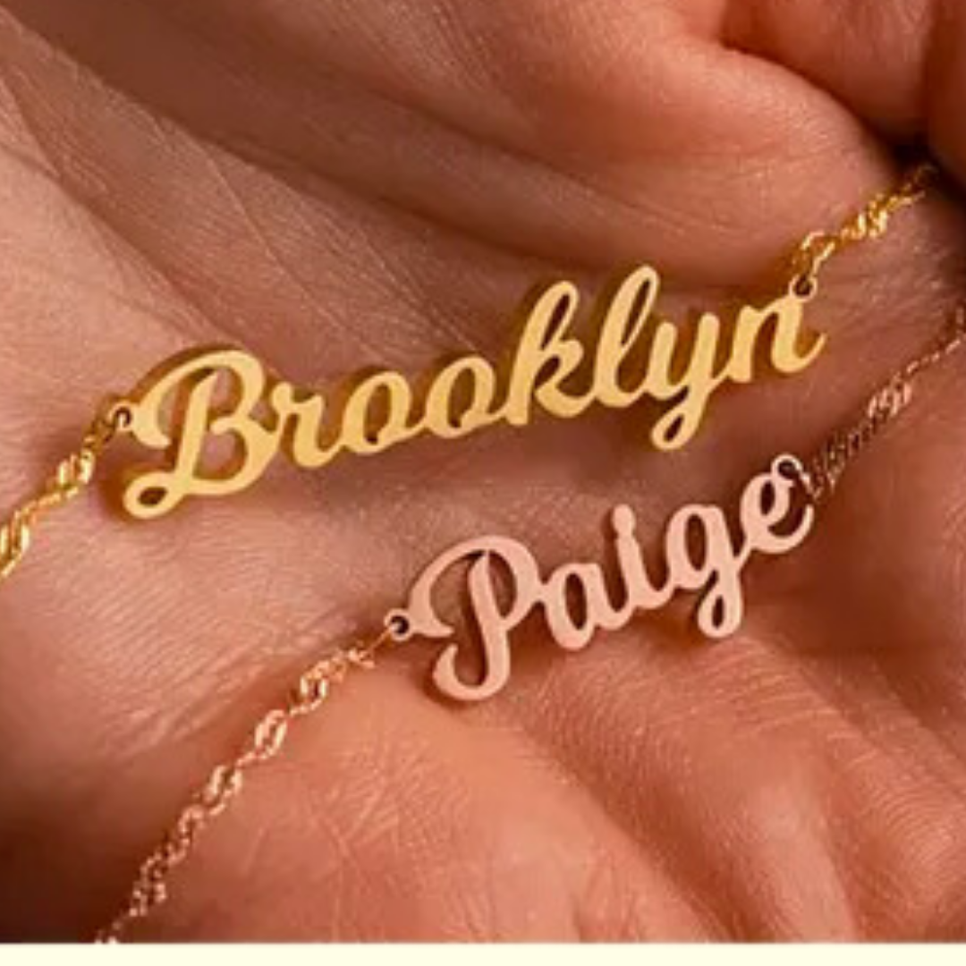 Customize Signature style name necklace
