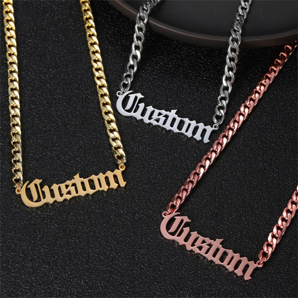 Customize Signature style name necklace