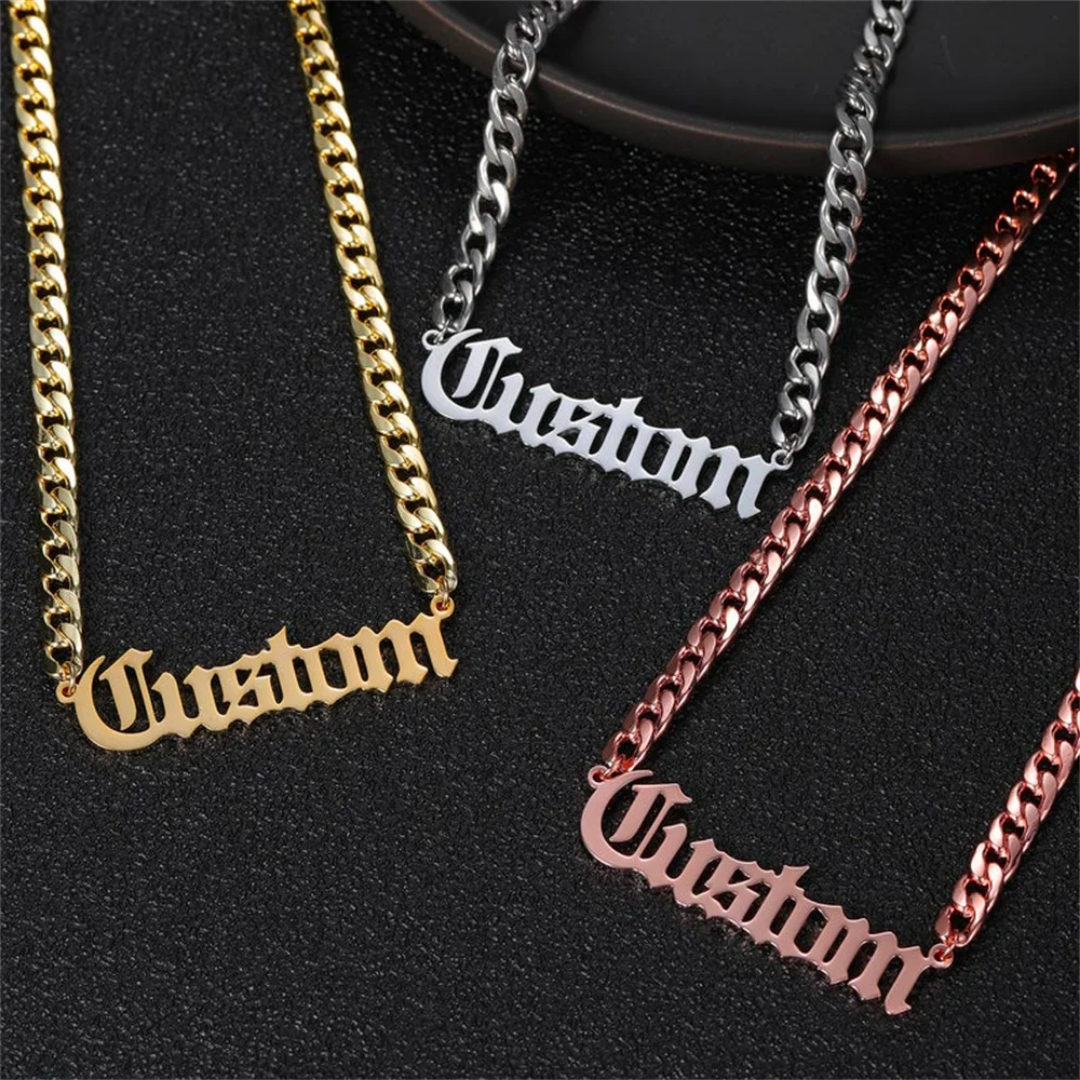 Customize Signature style name necklace