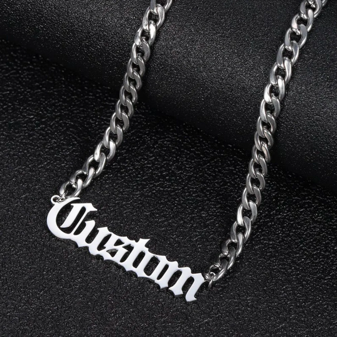 Customize Signature style name necklace