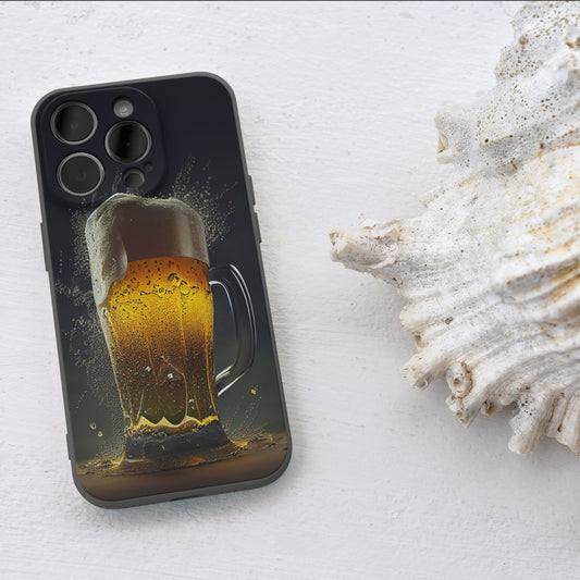 Beer Glass iPhone 15 Pro Customized Printed Phone Cover