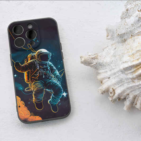 Astronaut iPhone 15 Pro Customized Printed Phone Cover