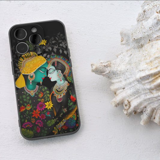 Radhe Krishna ji iPhone 15 Pro Customized Printed Phone Cover