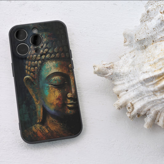 Elegant Buddha iPhone 15 Pro Customized Printed Phone Cover