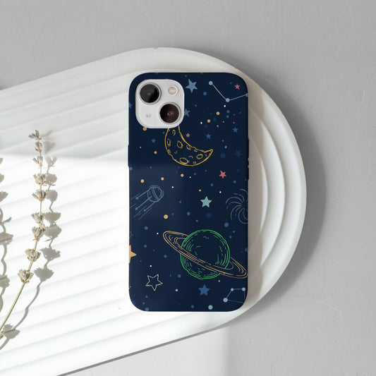 Moon and Star iPhone 13 Customized Printed Phone Cover