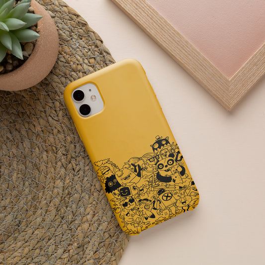 Crowd Cartoon iPhone 12 Customized Printed Phone Cover