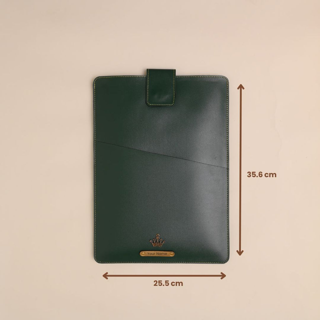 Personalized Office Laptop Sleeve Green