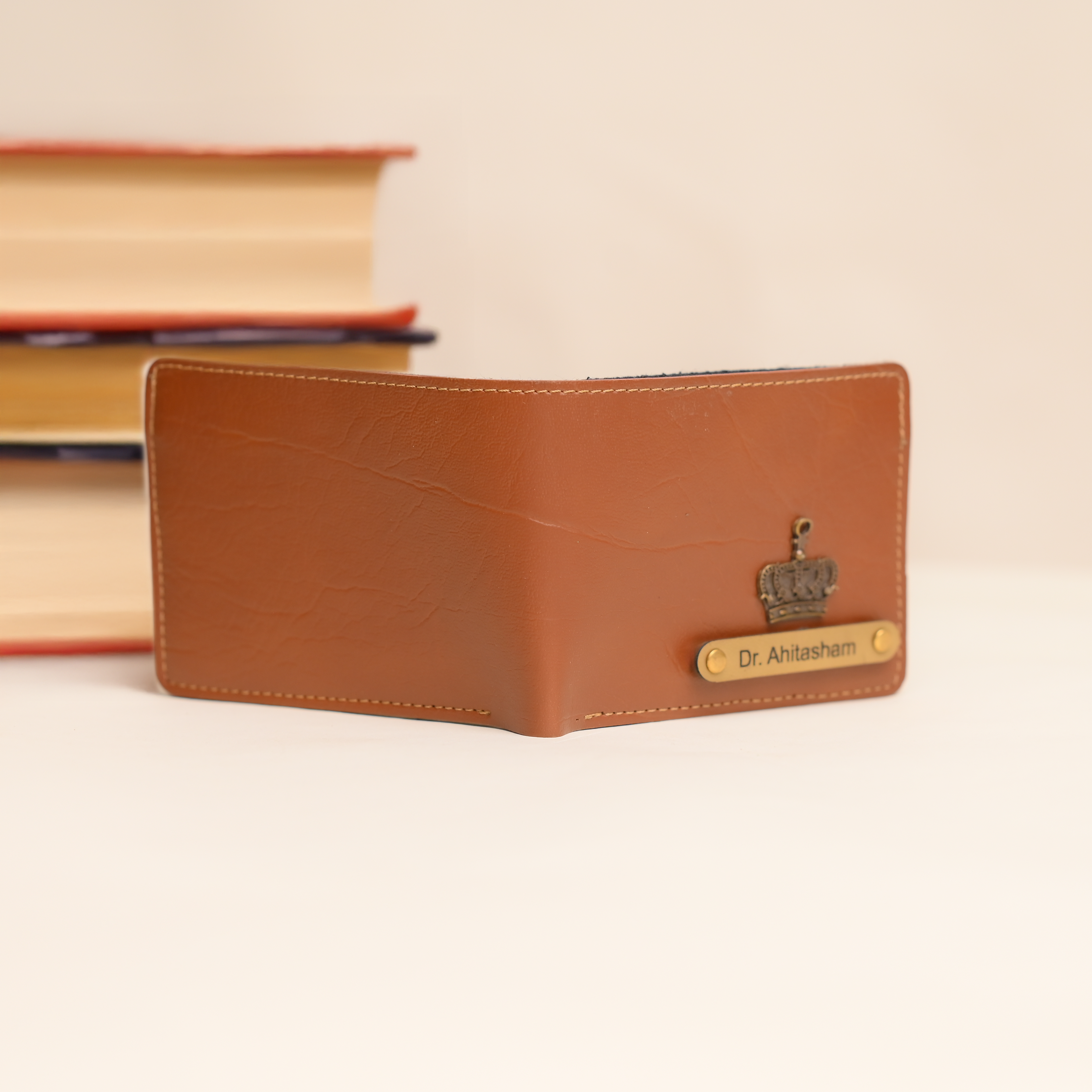 Personalised Men Wallet Tan