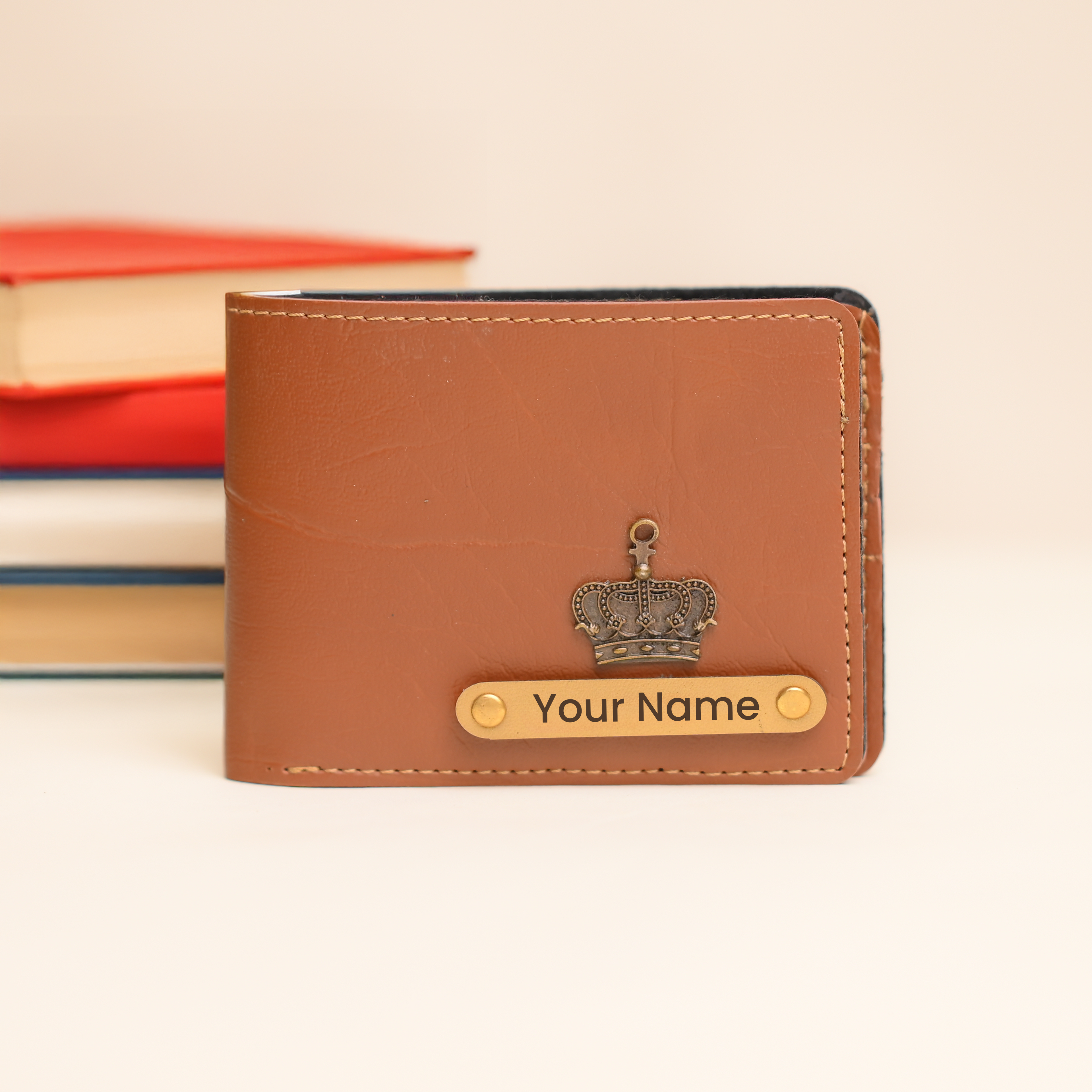 Personalised Men Wallet Tan