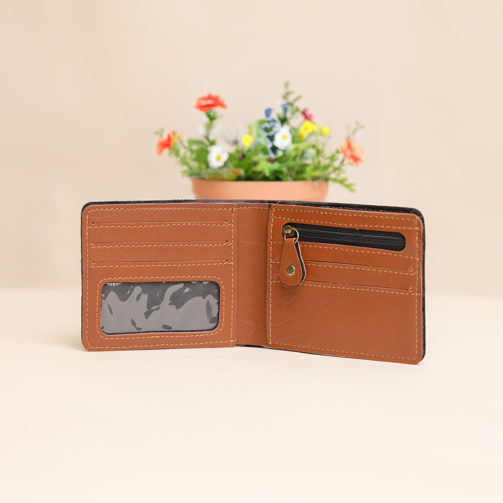 Personalised Men Wallet Tan