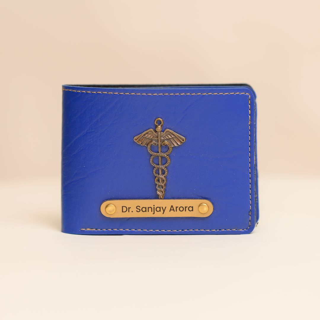 Personalised Men Wallet Royal Blue