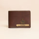 Personalised Men Wallet Brown