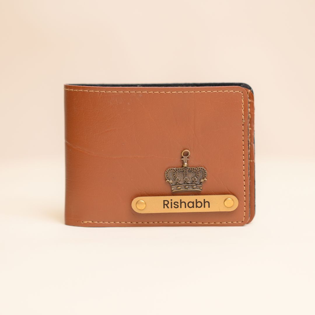 Personalised Men Wallet Tan