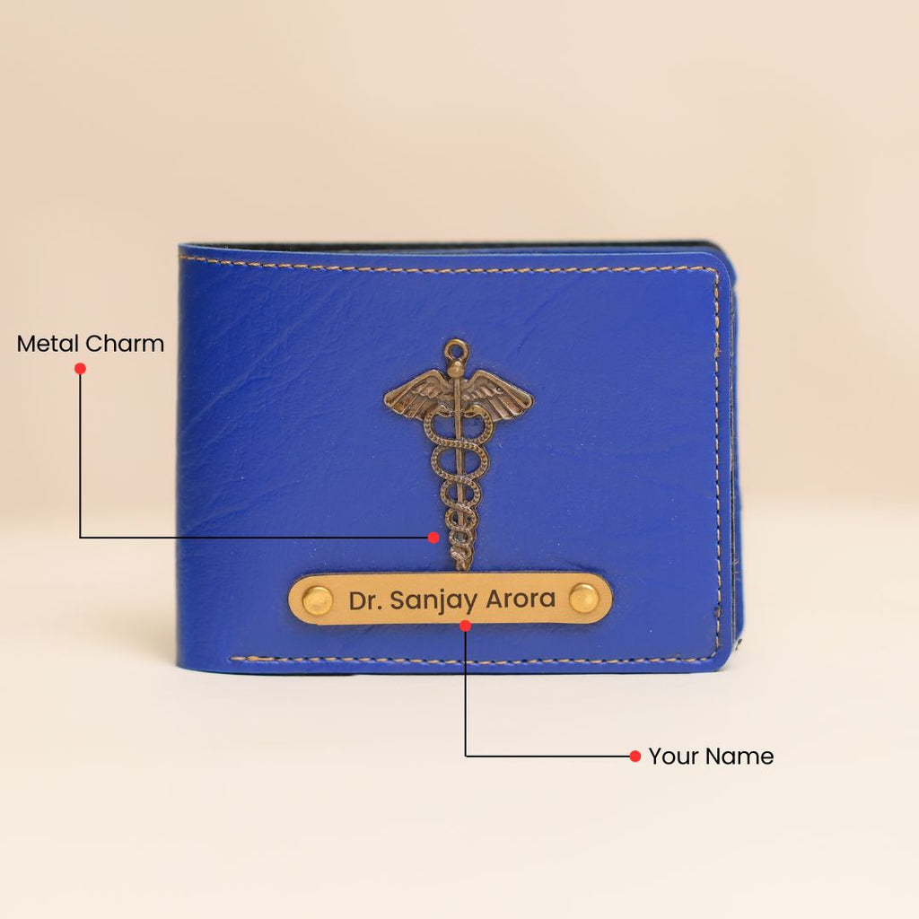 Personalised Men Wallet Royal Blue