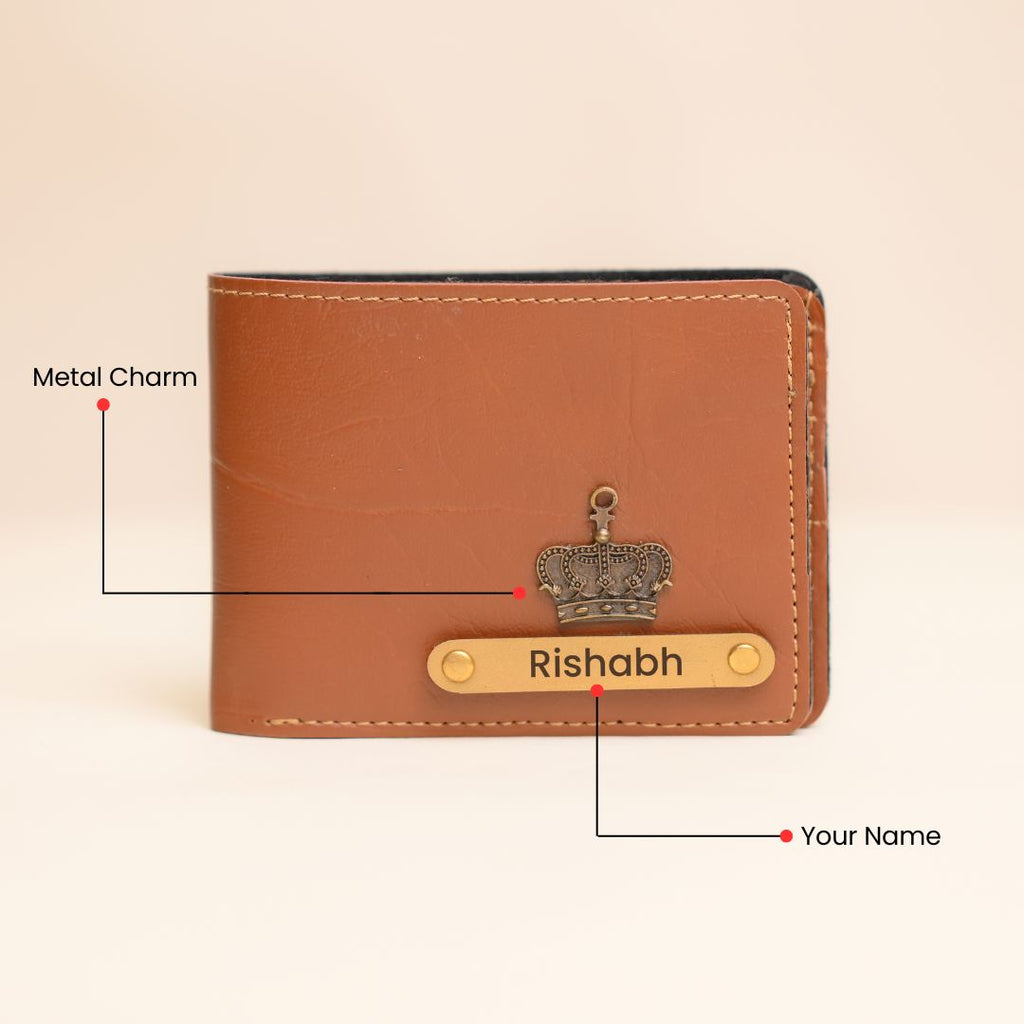 Personalised Men Wallet Tan