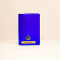 Personalized Passport Cover in Royal Blu– Custom Vegan Leather Travel Essential