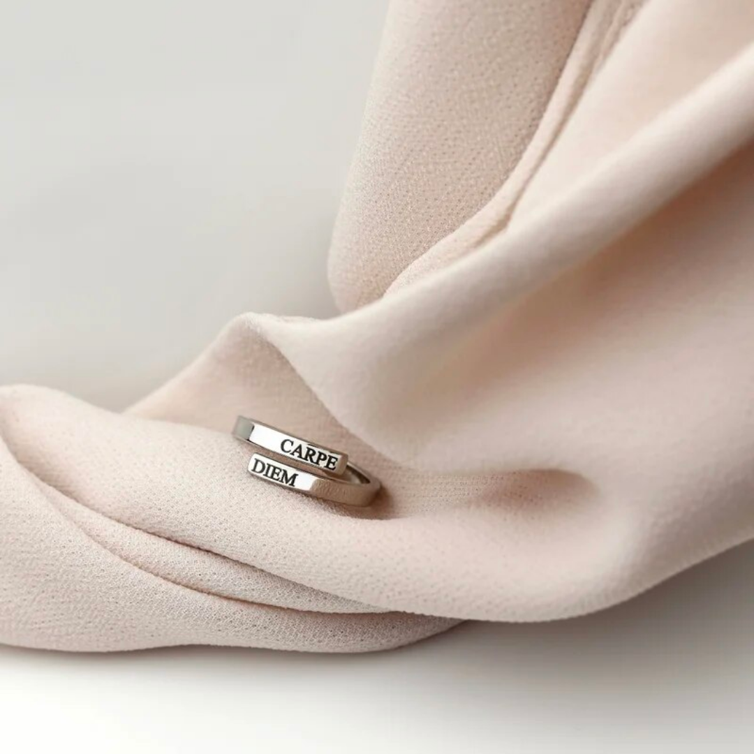 Customised Double Band Engraved Ring