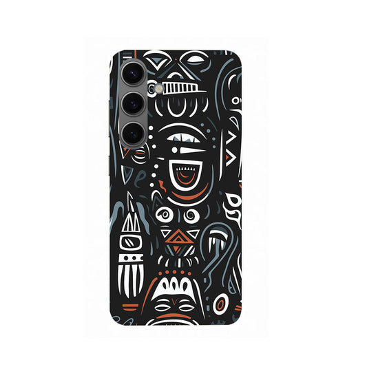 Black Doodle Samsung Galaxy S24 Plus Phone Cover