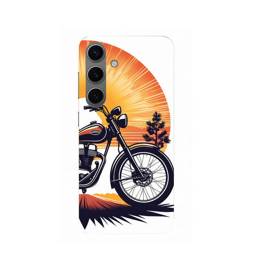 Bike in Sunrise Samsung Galaxy S24 Plus Phone Cover