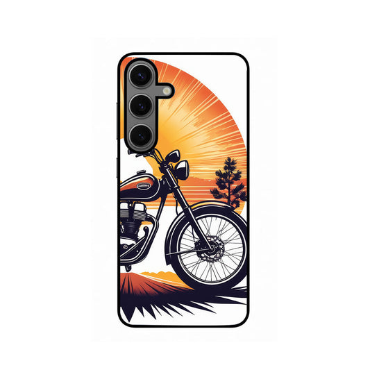 Bike in Sunrise Samsung Galaxy S24 Plus Phone Cover