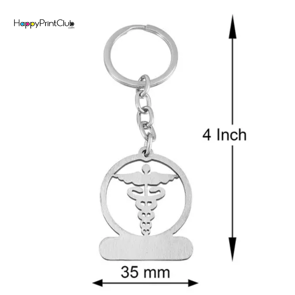 Personalized Doctor Stainless Steel Keychain