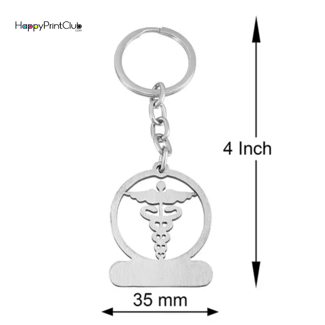 Personalized Doctor Stainless Steel Keychain