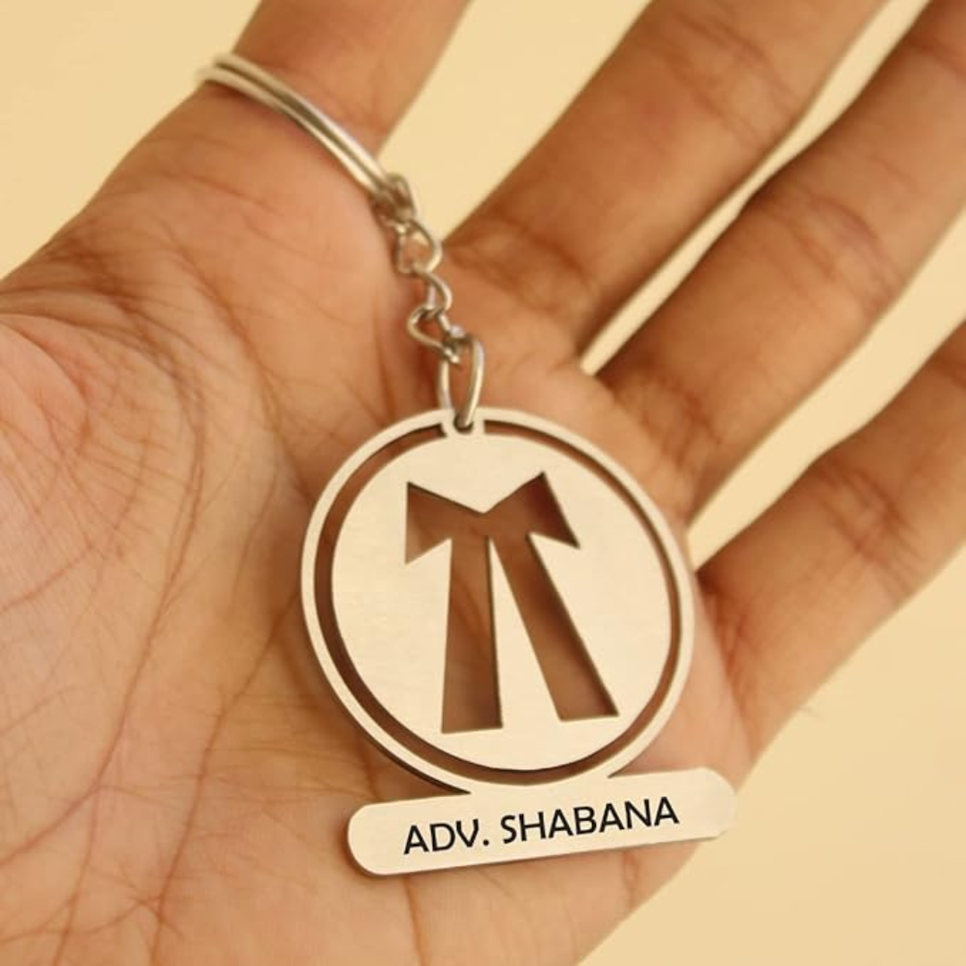 Personalized Lawyer Stainless Steel Keychain