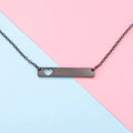 Gold Hollow Heart Necklace