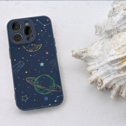 Moon and Star iPhone 15 Pro Customized Printed Phone Cover